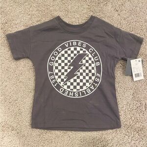 Grayson Mini Good Vibes Gray Kids T-Shirt Size 3T NWT